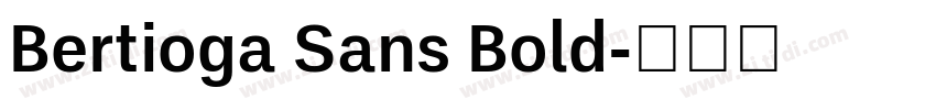 Bertioga Sans Bold字体转换